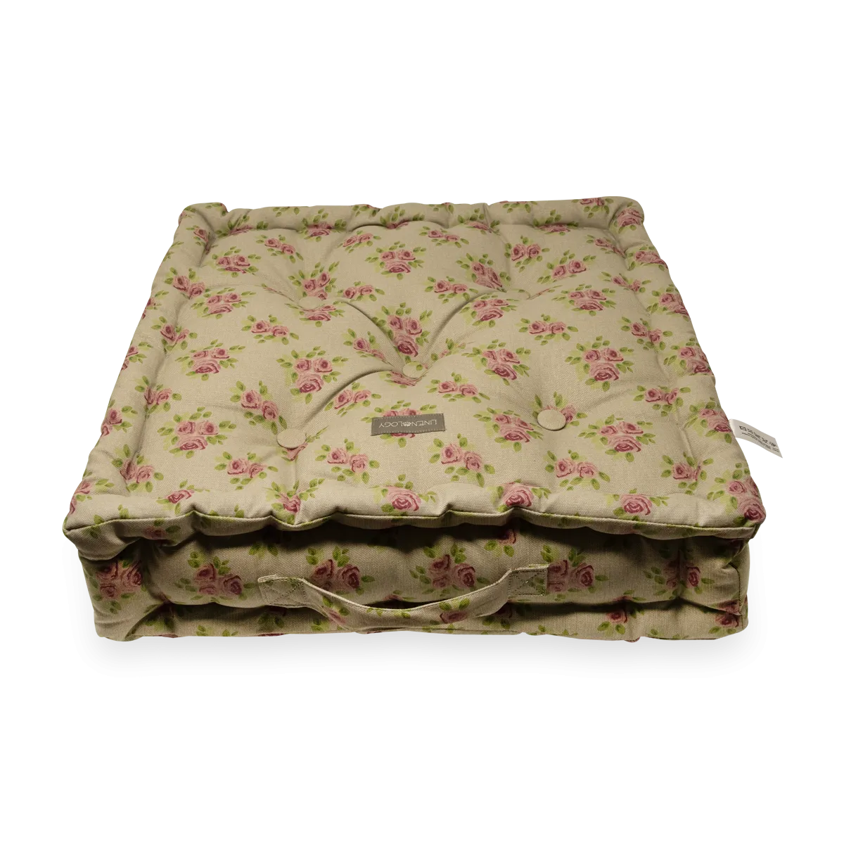 Acrylic Coated Floor Cushion - Vintage Rose