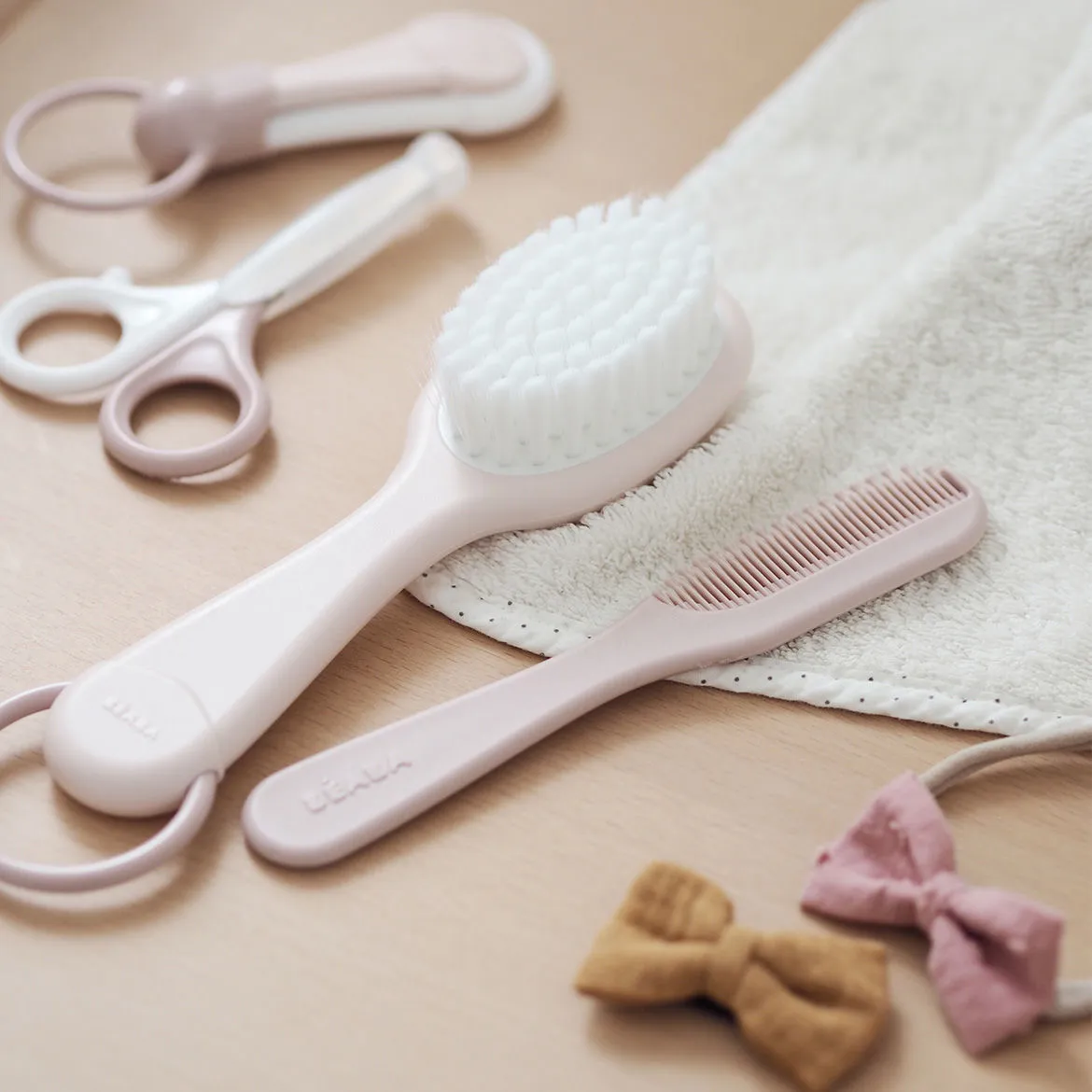 Baby Brush & Comb - Old Pink
