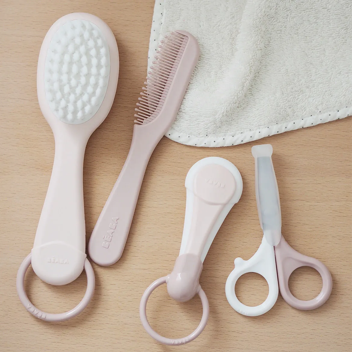 Baby Brush & Comb - Old Pink