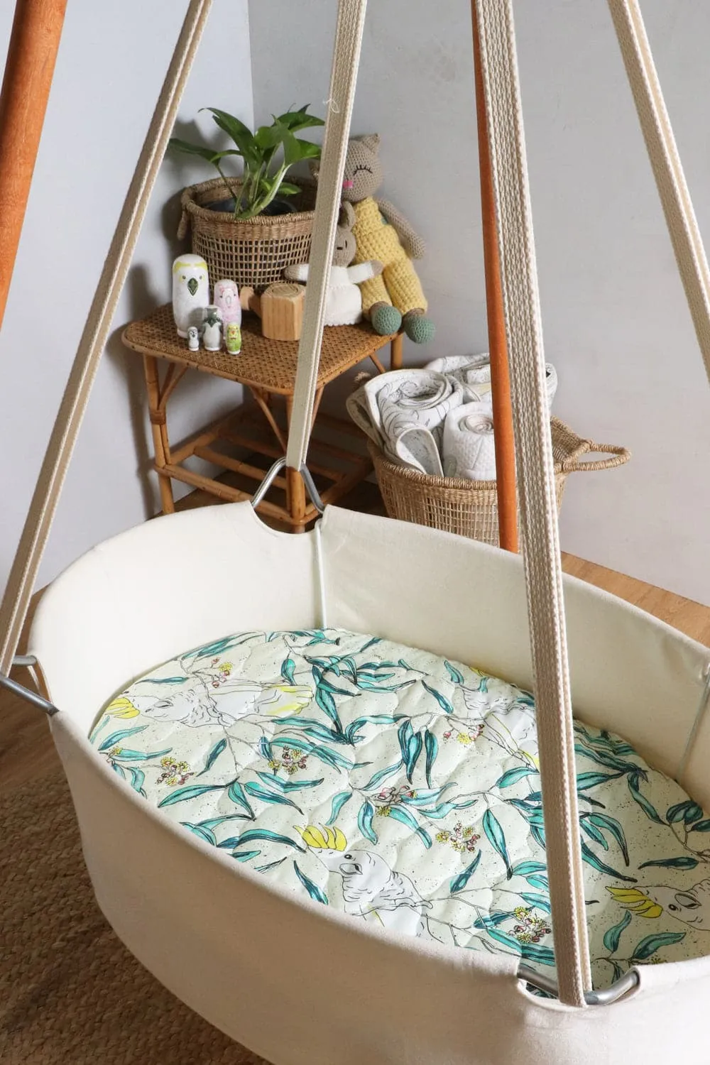 Baby Cot Sheet - Cockatoo Expect-A-Spill Sheets