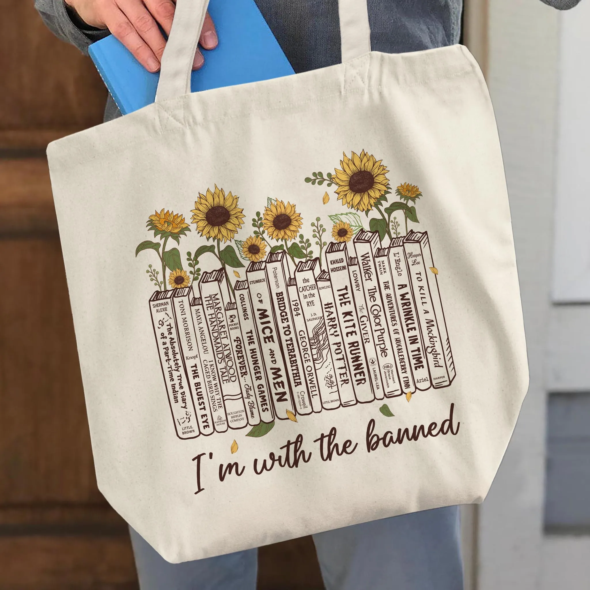 Banned Books & Sunflowers Book Lovers Gift TBW553