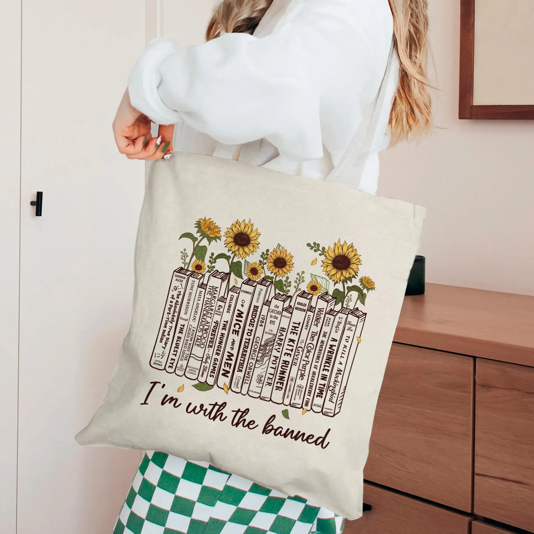 Banned Books & Sunflowers Book Lovers Gift TBW553