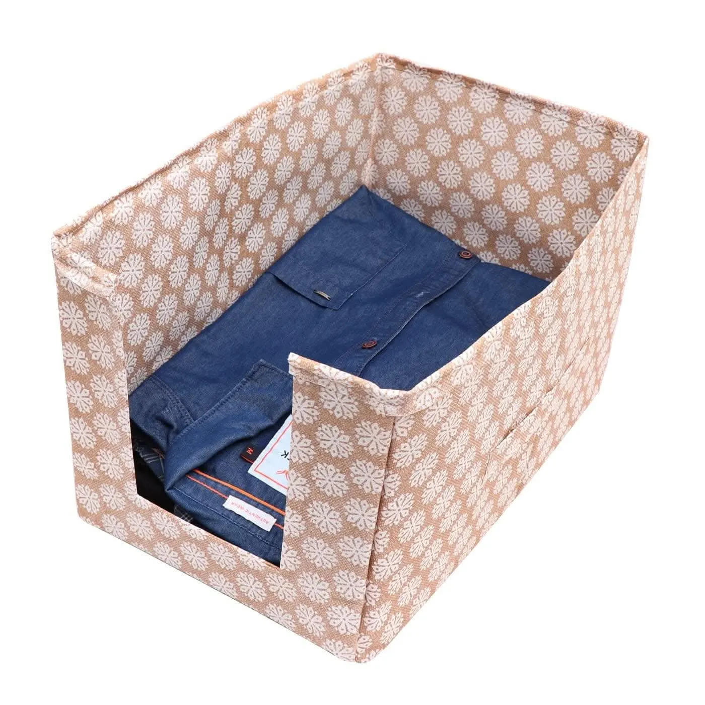 BB BACKBENCHERS Non-Woven Shirt Organizer Wardrobe ( pack of 4 )
