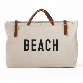 Beach Canvas Utility Bag - Natural