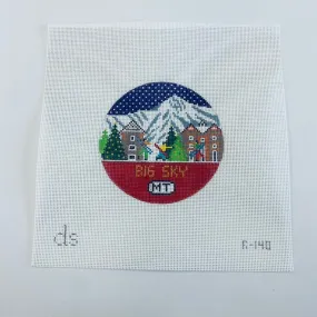 Big Sky Travel Round Canvas