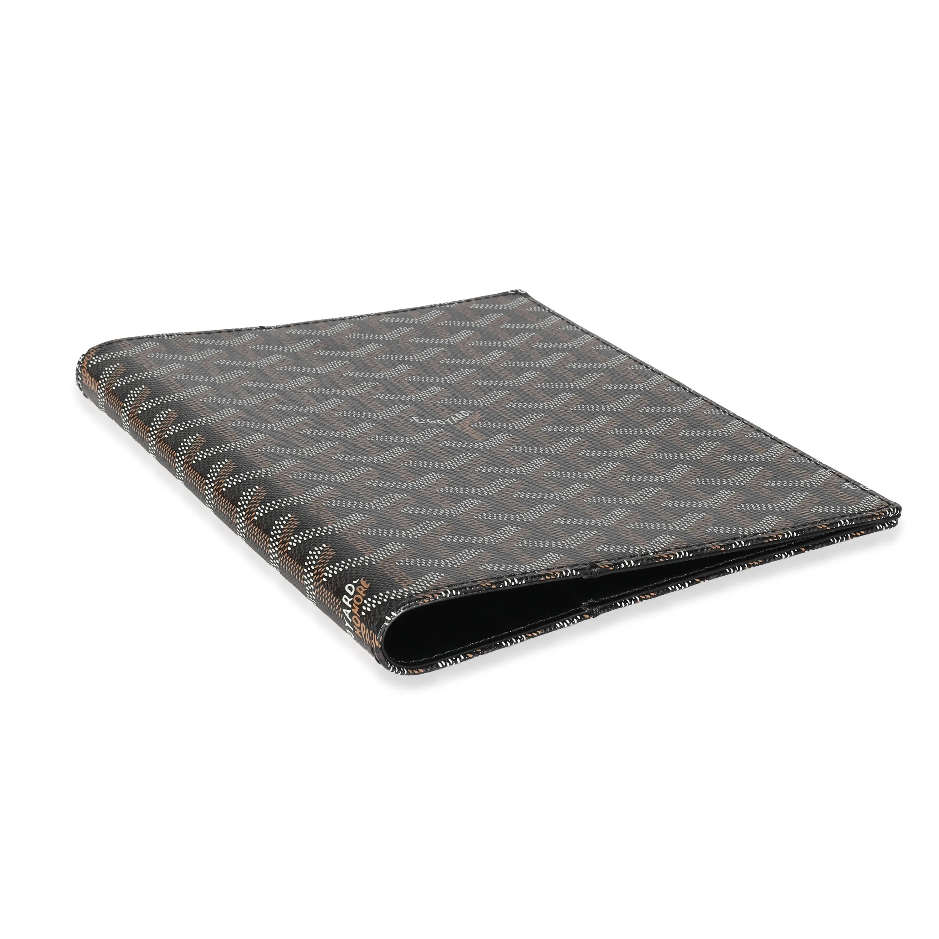 Black Goyardine Canvas Couverture Castiglione Agenda Cover
