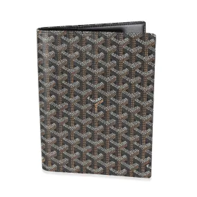 Black Goyardine Canvas Couverture Castiglione Agenda Cover