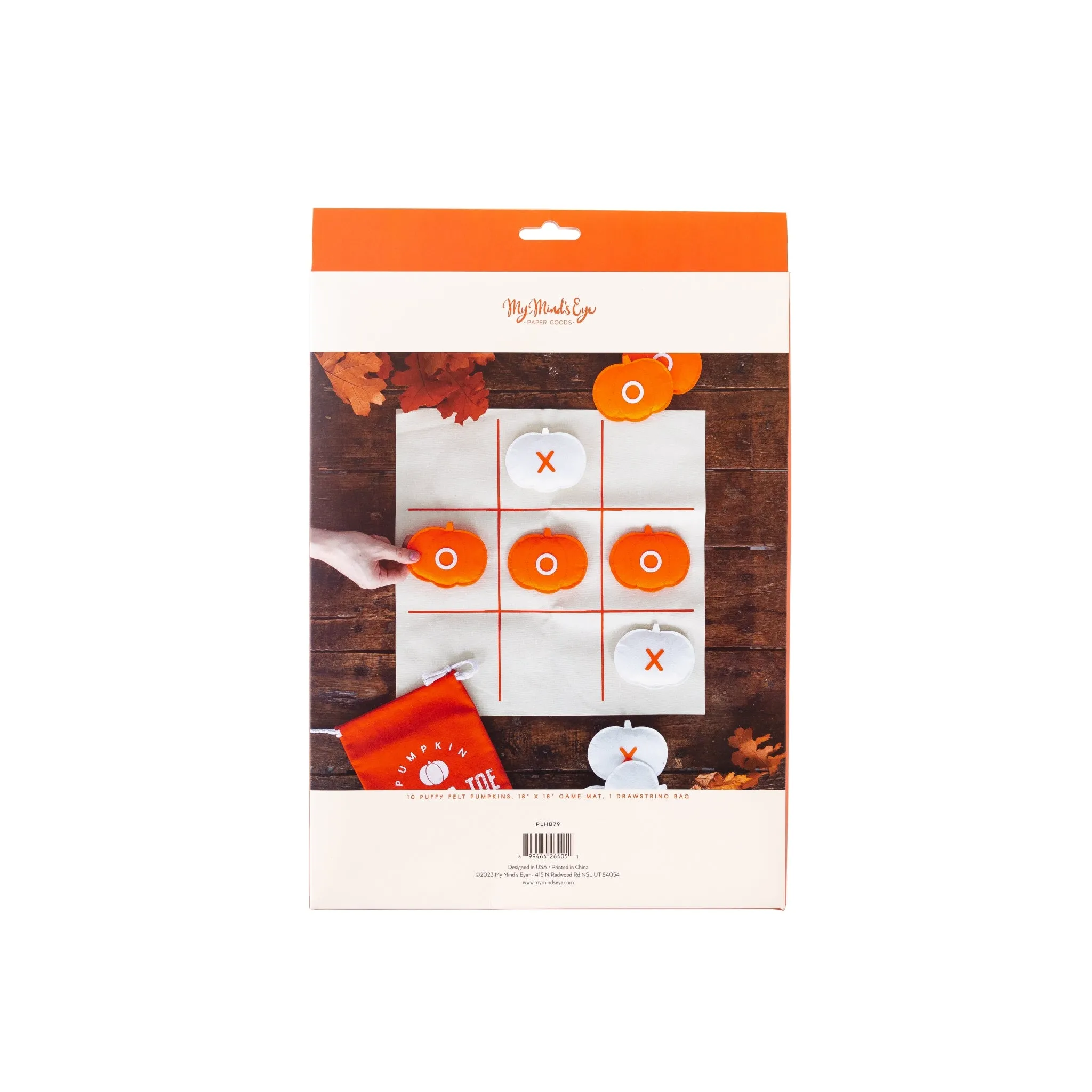 Canvas and Felt Halloween Tic-Tac-Toe Game