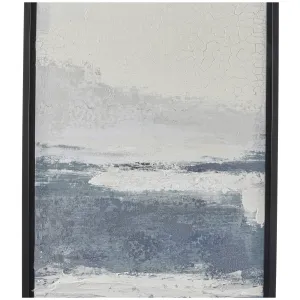 Canvas Art - Dark Blue Landscape Framed Wall Art Decor