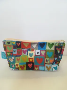 Canvas zipped bag by Lizzie Spikes 'Calon Lân'