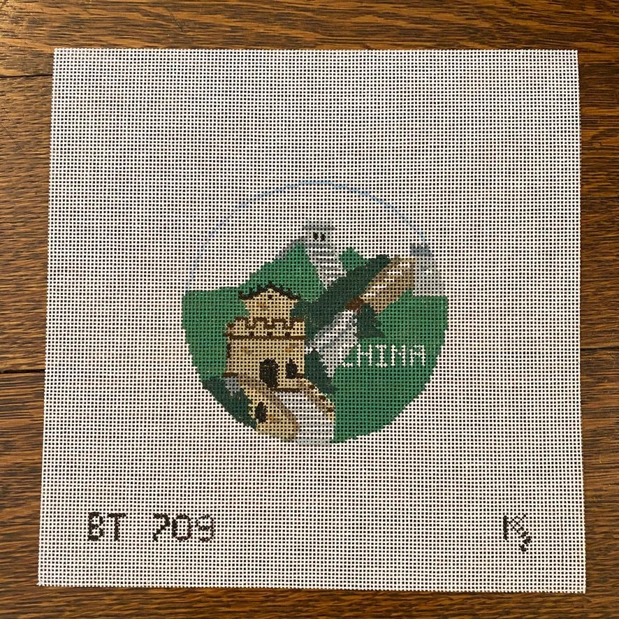 China Travel Round Canvas