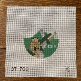 China Travel Round Canvas