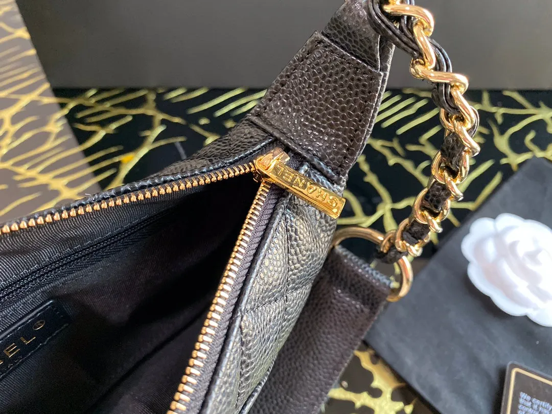 CHL Classic Shoudlerbag Black For Women 9.8 in / 25 cm