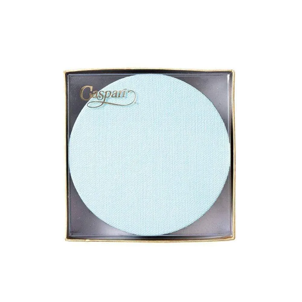 Classic Canvas Felt-Backed Coasters in Aqua - 8 Per Box