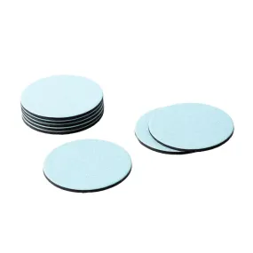 Classic Canvas Felt-Backed Coasters in Aqua - 8 Per Box