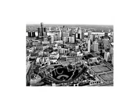 Comerica Park Aerial Black & White Luster or Canvas Print $35 - $430