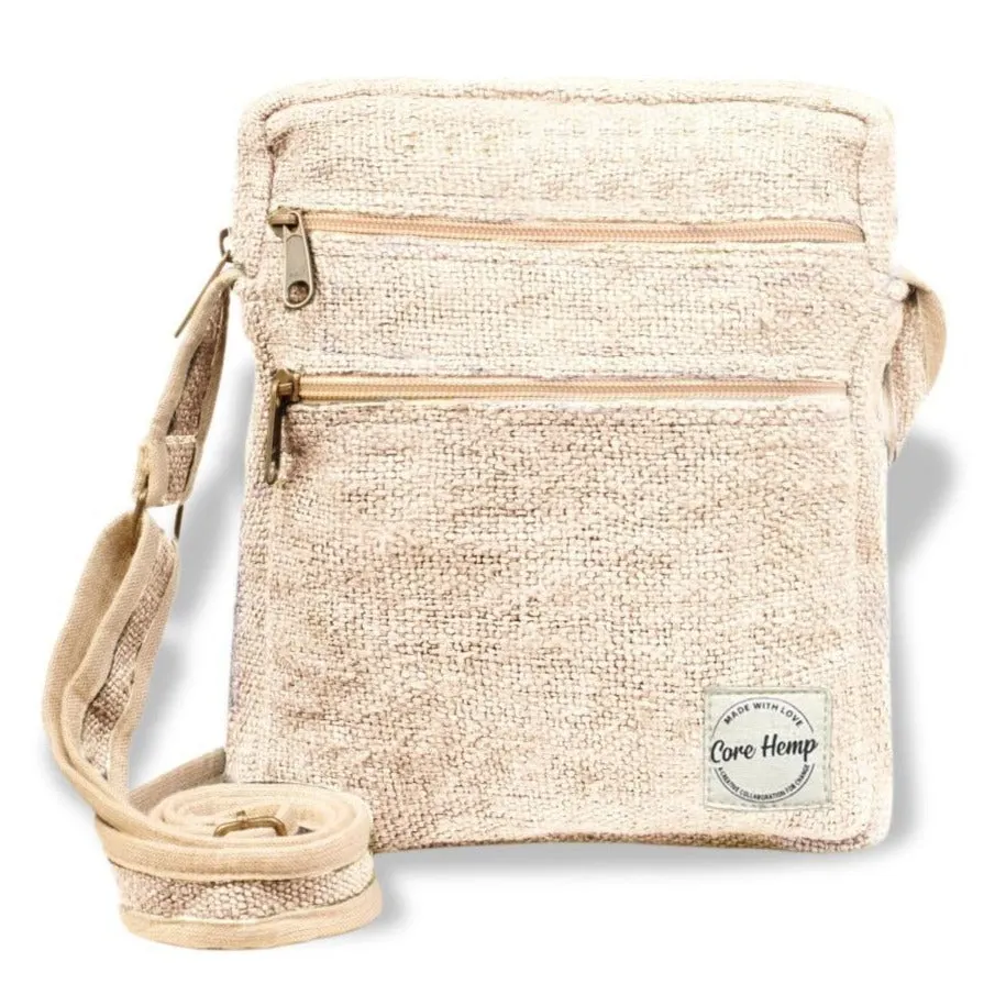 Core Hemp Multi Pocket Crossbody Purse - Bodhi