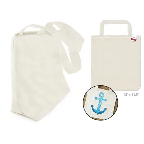 DIY Canvas Bag Polyester and Cotton Blend 12x11.5in