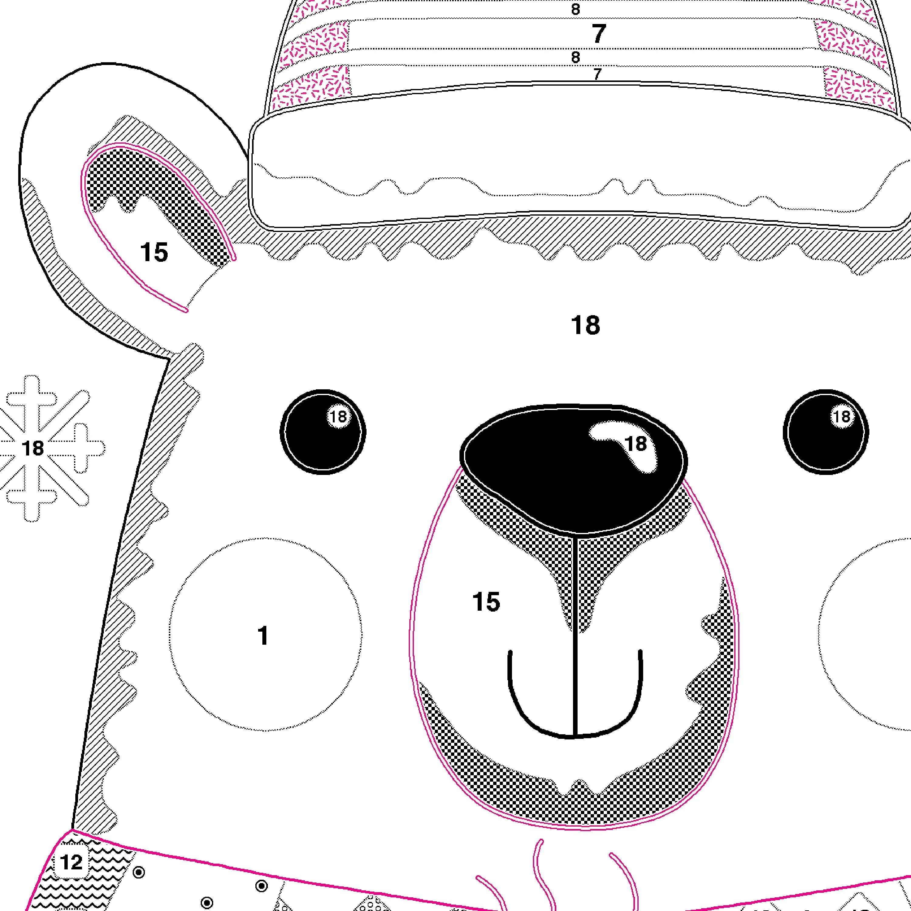 DIY Dimensions Chill Out Polar Bear Christmas Needlepoint Stocking Kit 09162