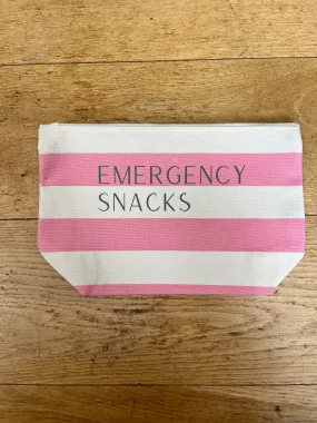 Emergency Snacks Nautical Makeup Bag (3 Colours)