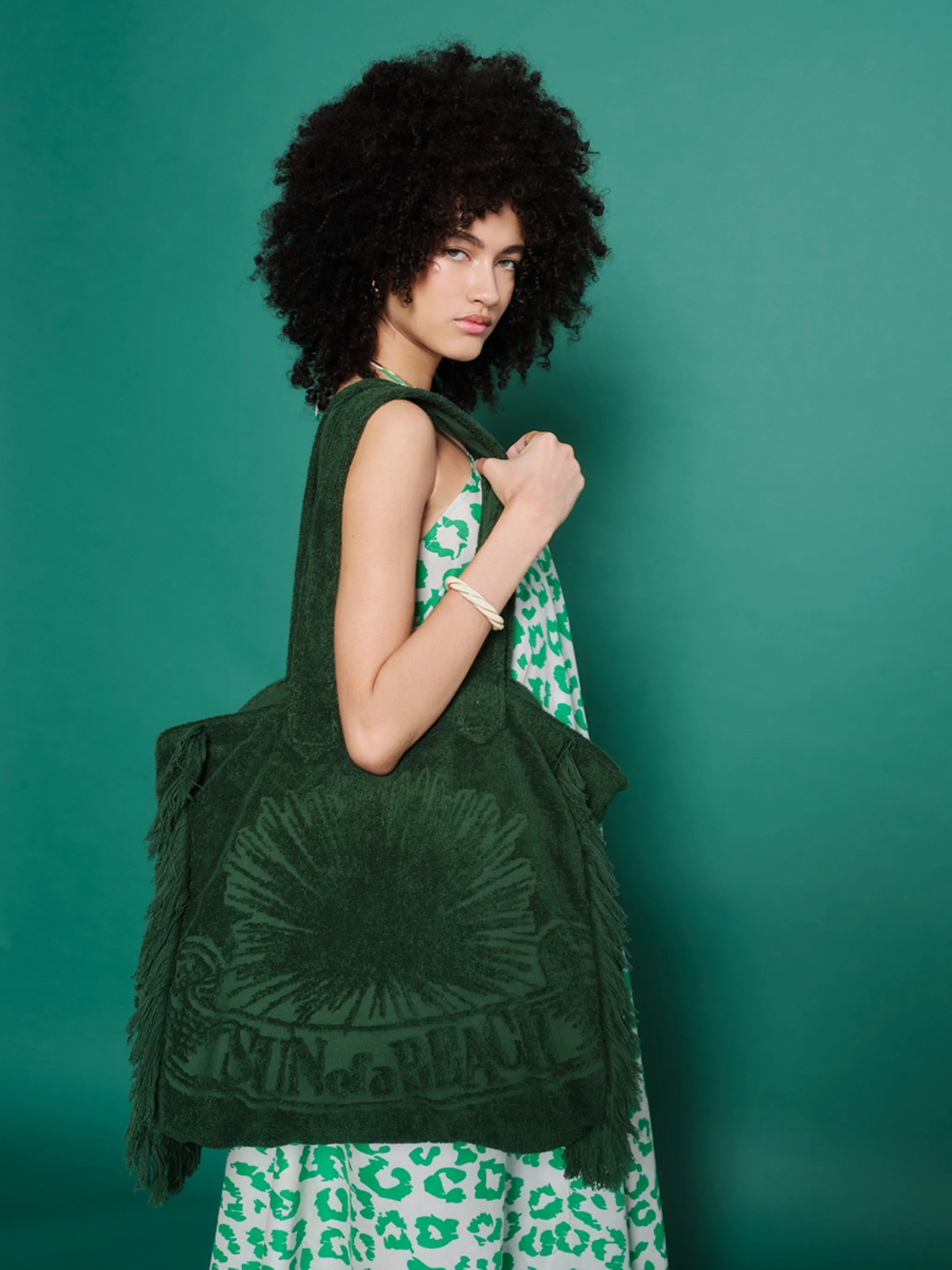 Evergreen | Terry Tote Beach Bag