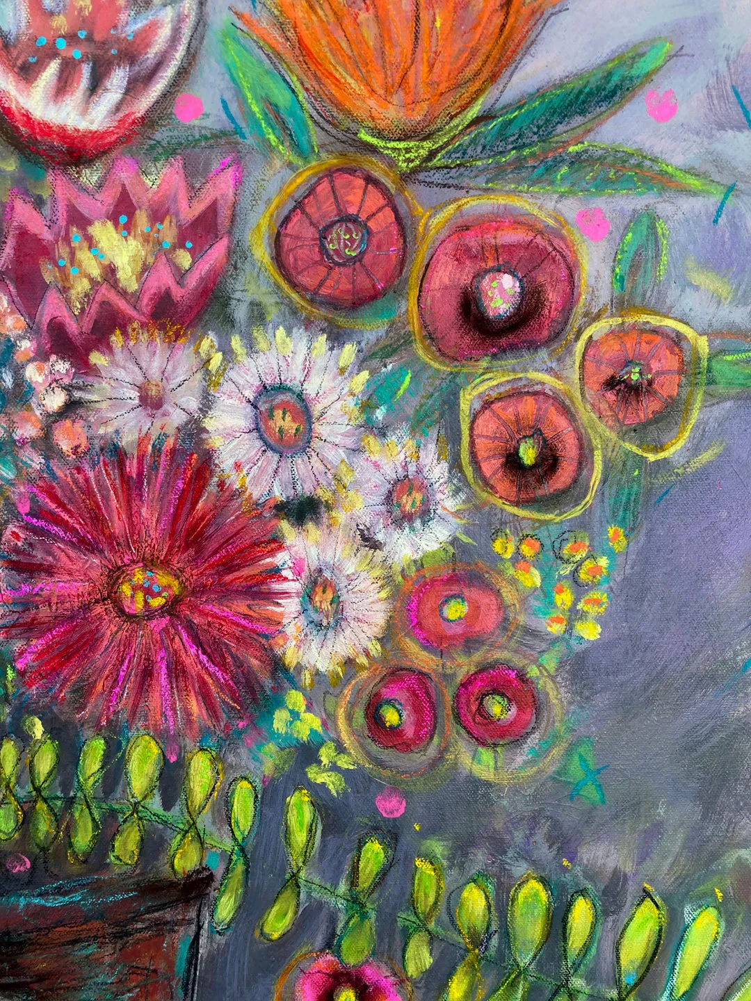 Floral  24" x 30" Original Painting