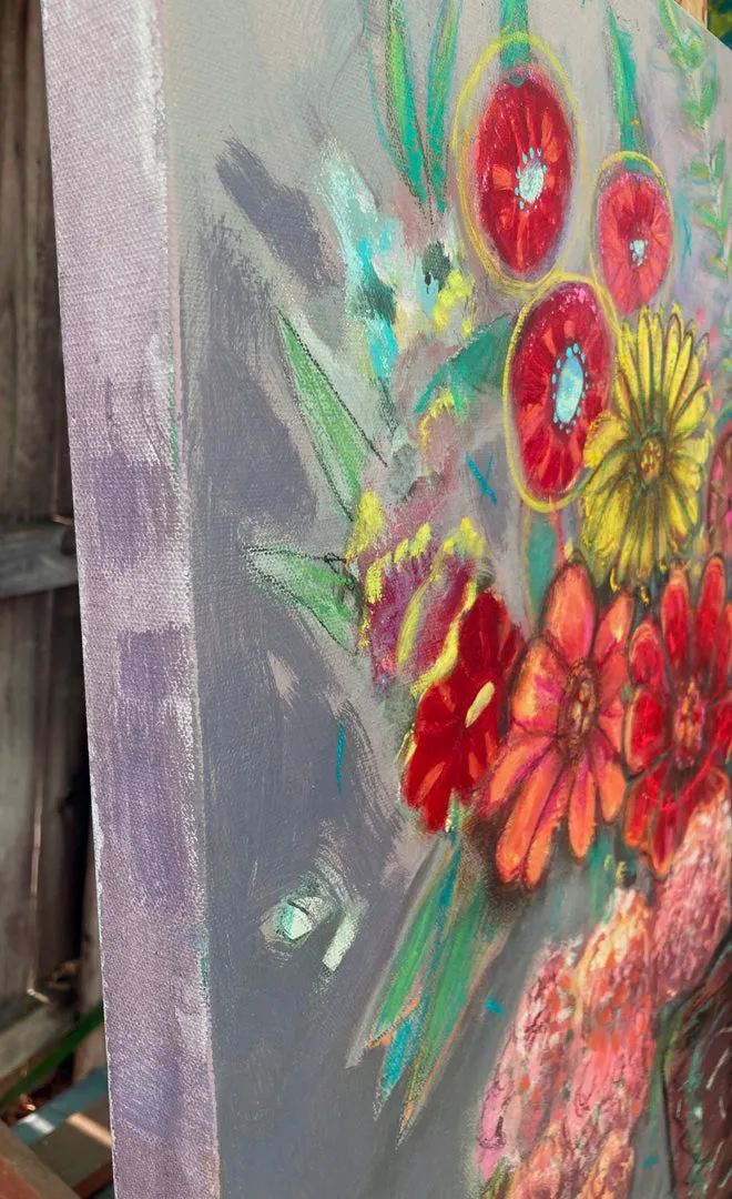Floral  24" x 30" Original Painting