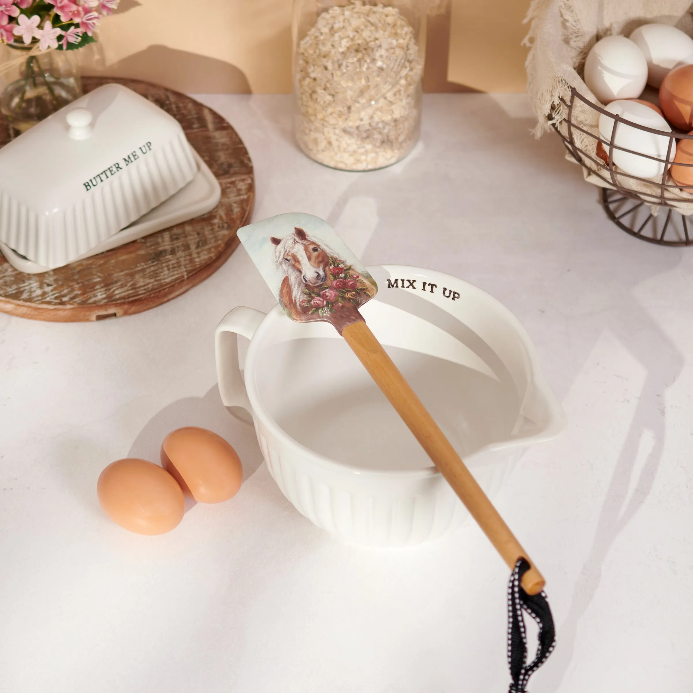Floral Pony Spatula