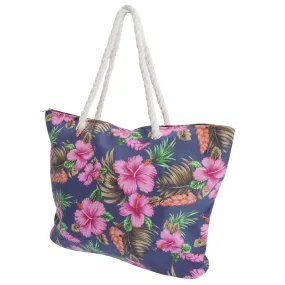 FLOSO Womens/Ladies Floral Patterned Canvas Summer Handbag