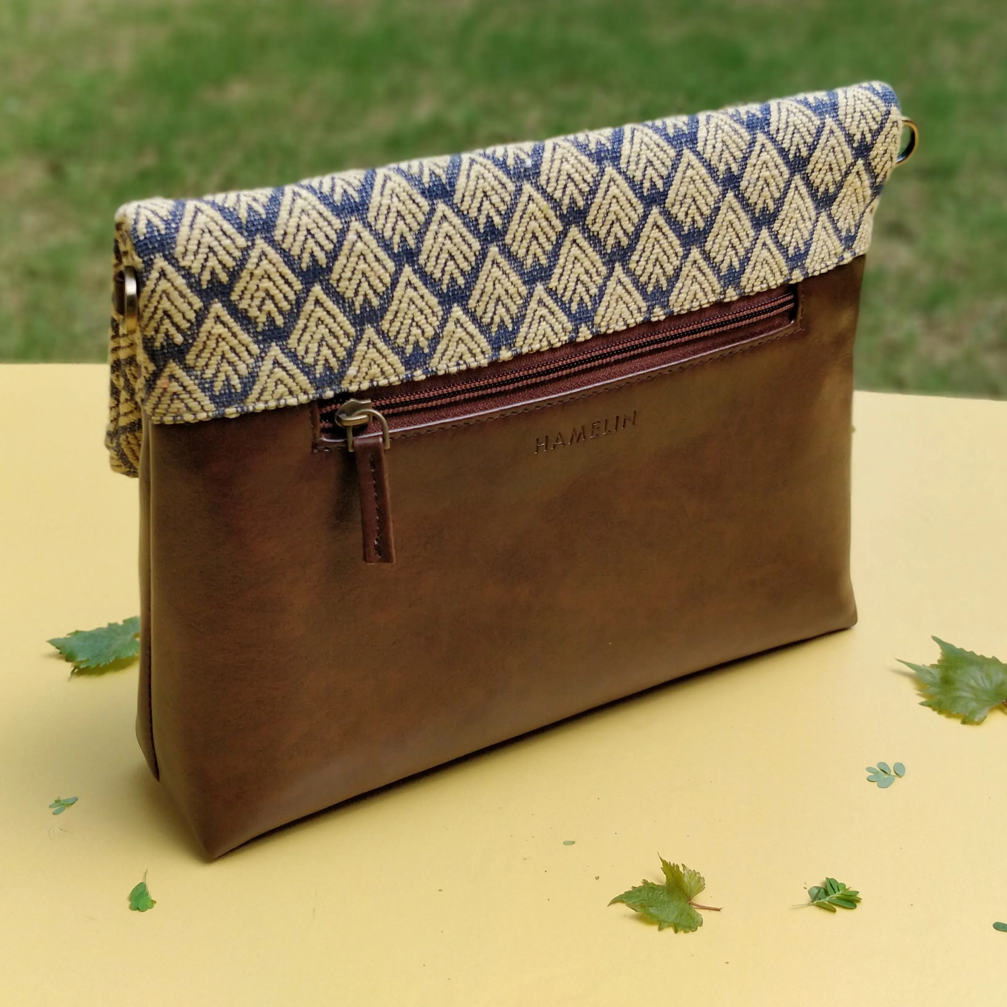 Fold Over Sling Bag - Yellow Azul