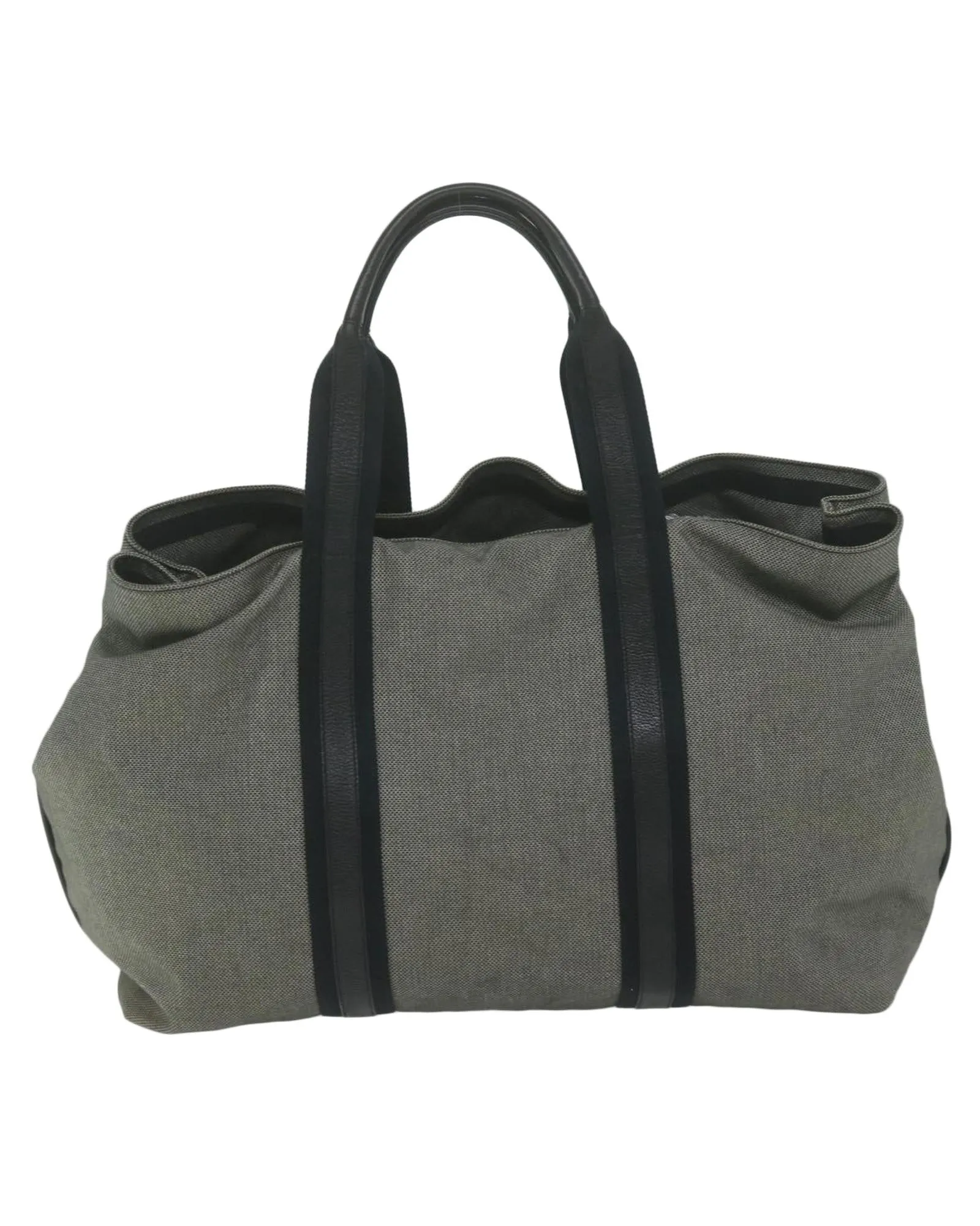 Gray Canvas Tote Bag with Dust Bag - Italian Made