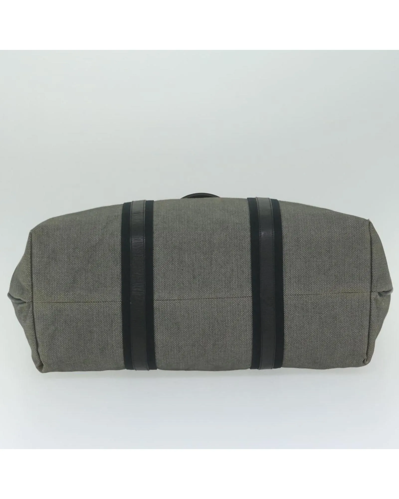 Gray Canvas Tote Bag with Dust Bag - Italian Made