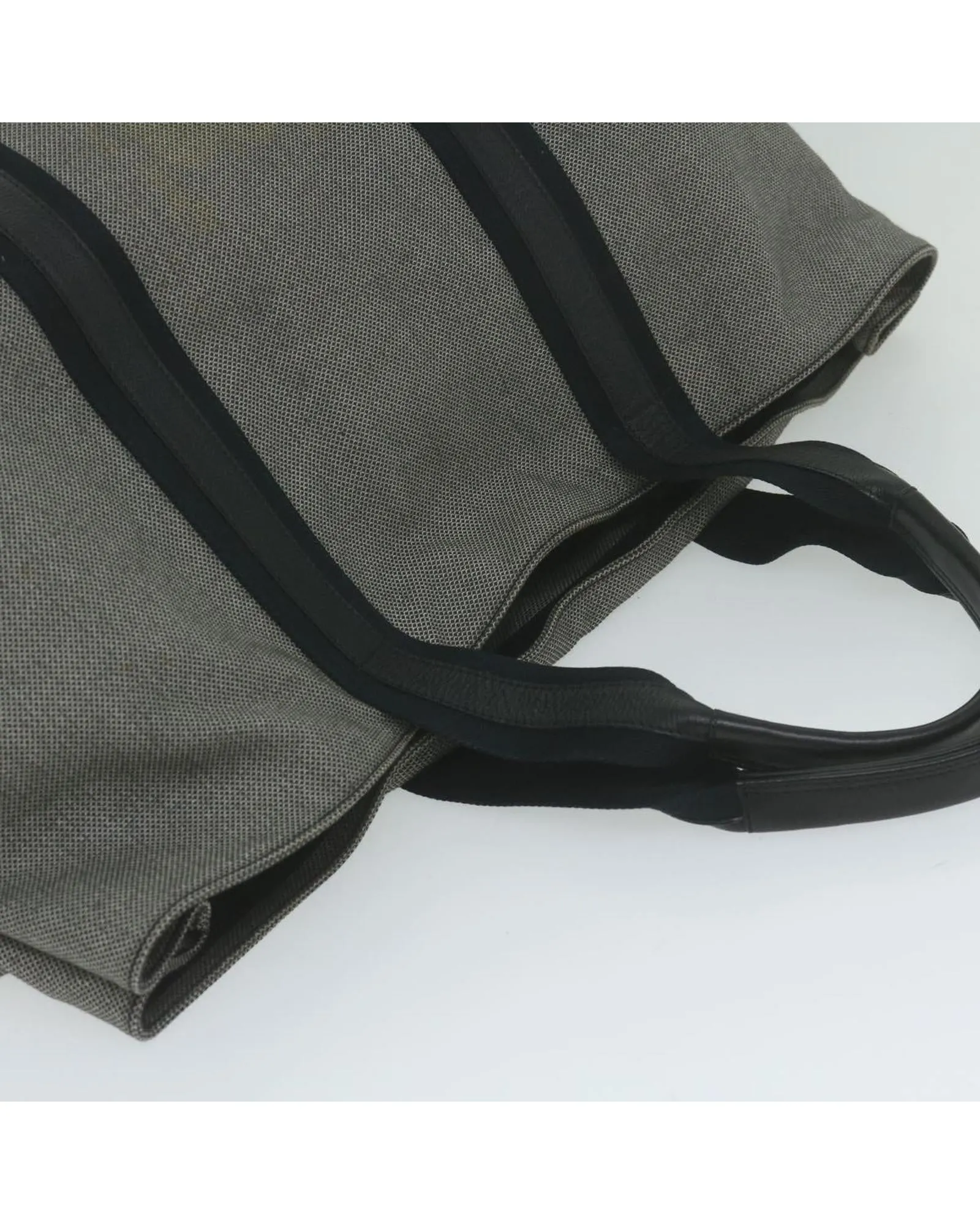 Gray Canvas Tote Bag with Dust Bag - Italian Made