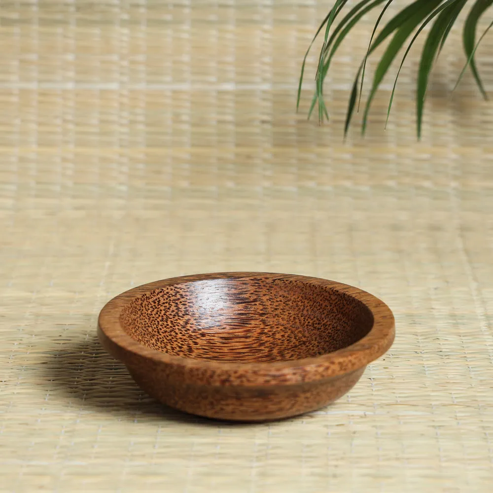 Hand Carved Coconut Wood Bowl (Small)