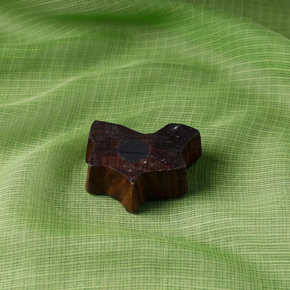 Hand Carved Sheesham Wood Block Fridge Magnet