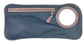 Hands Free Bracelet Clutch -Medium- Grape soft Lamb skin with Antique Rose   ring