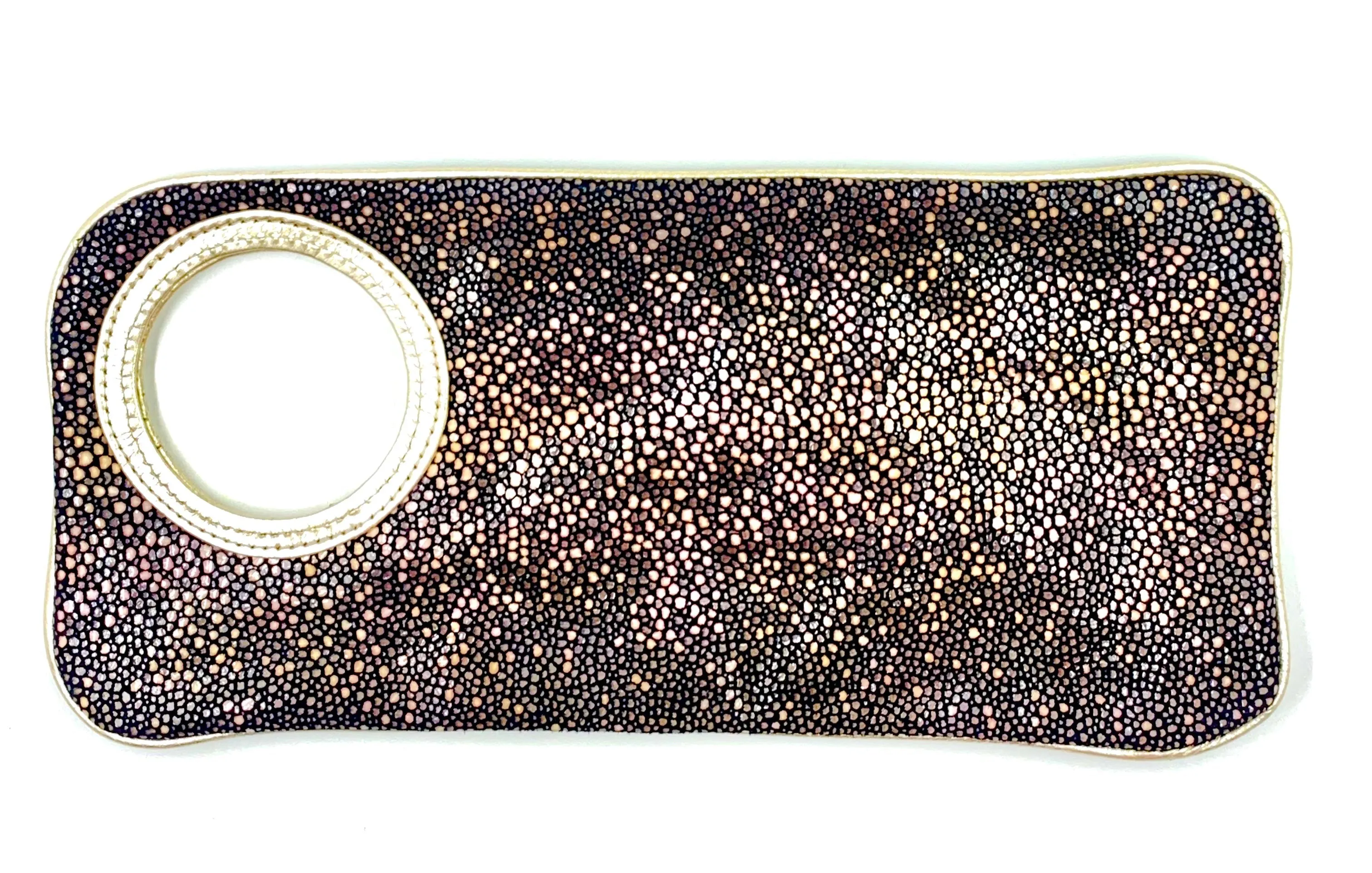 Hands Free Bracelet Clutch -Medium-Stingray with Pearl ring