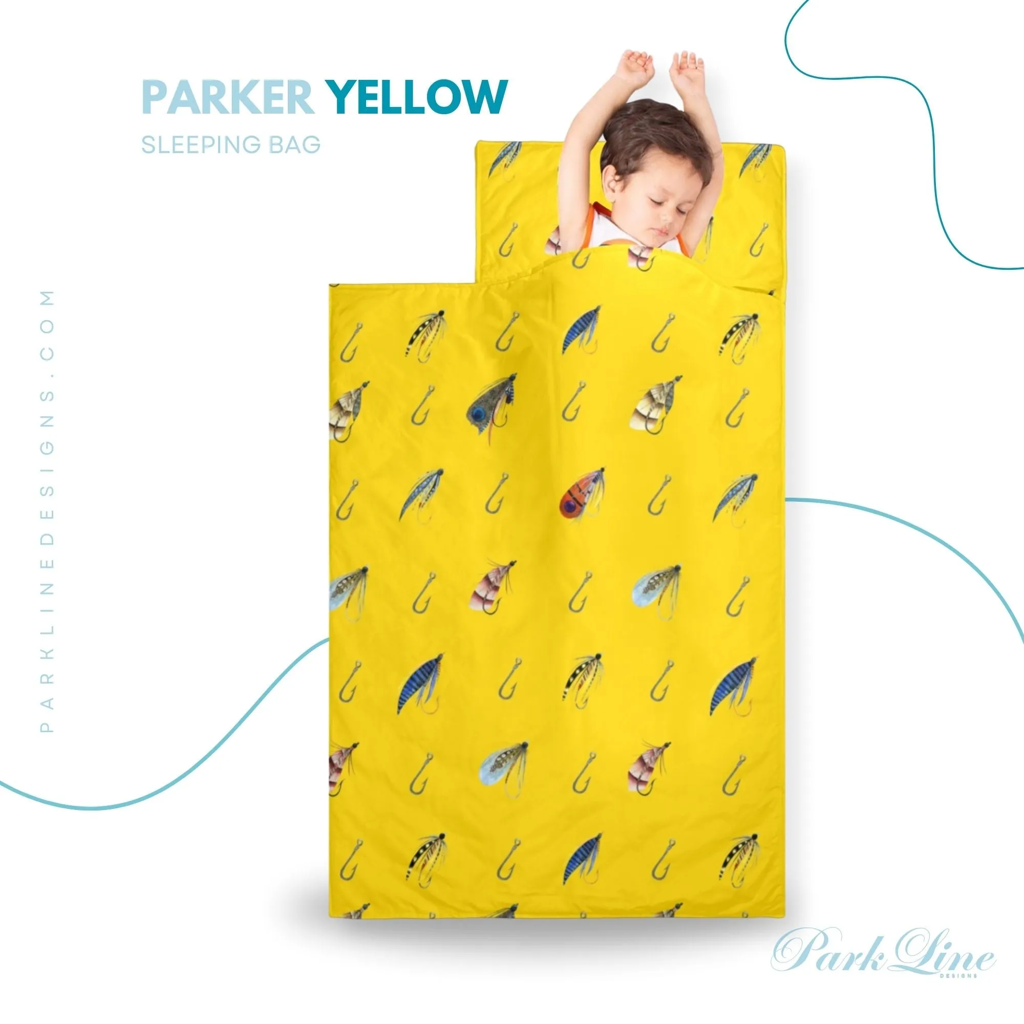 Hudson Kids' Long Sleeping Bag | A Catchy Blend of Comfort & Style | Lightweight and Durable Sleeping Bag for Kids