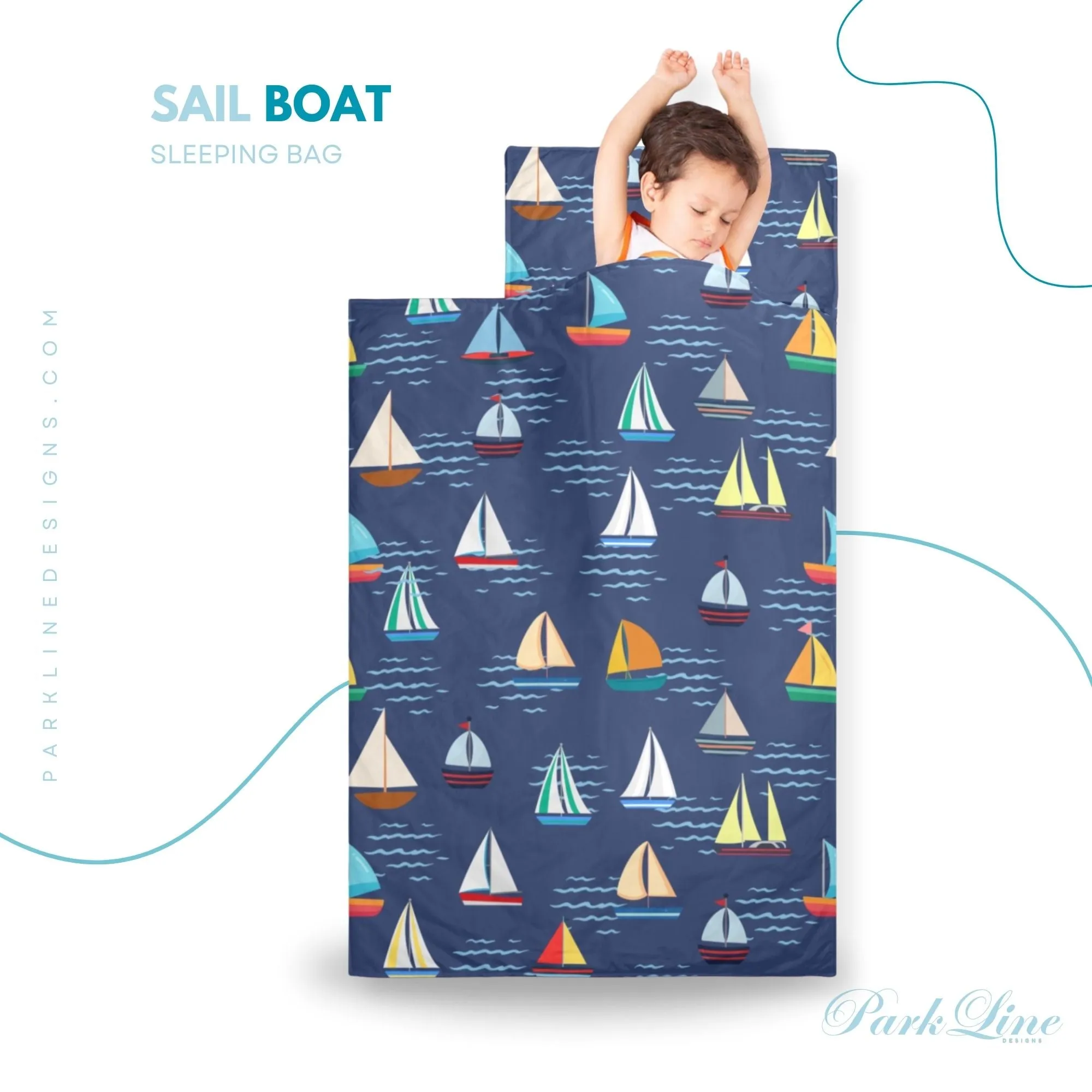 Hudson Kids' Long Sleeping Bag | A Catchy Blend of Comfort & Style | Lightweight and Durable Sleeping Bag for Kids
