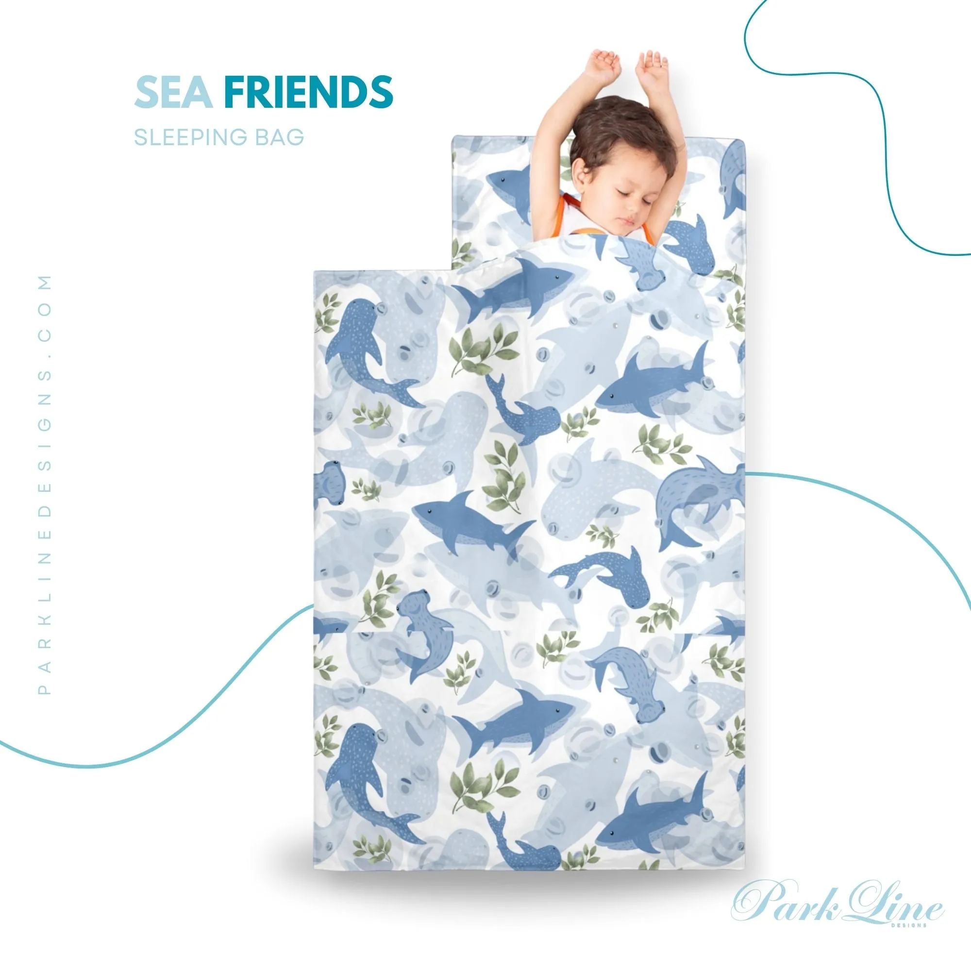Hudson Kids' Long Sleeping Bag | A Catchy Blend of Comfort & Style | Lightweight and Durable Sleeping Bag for Kids