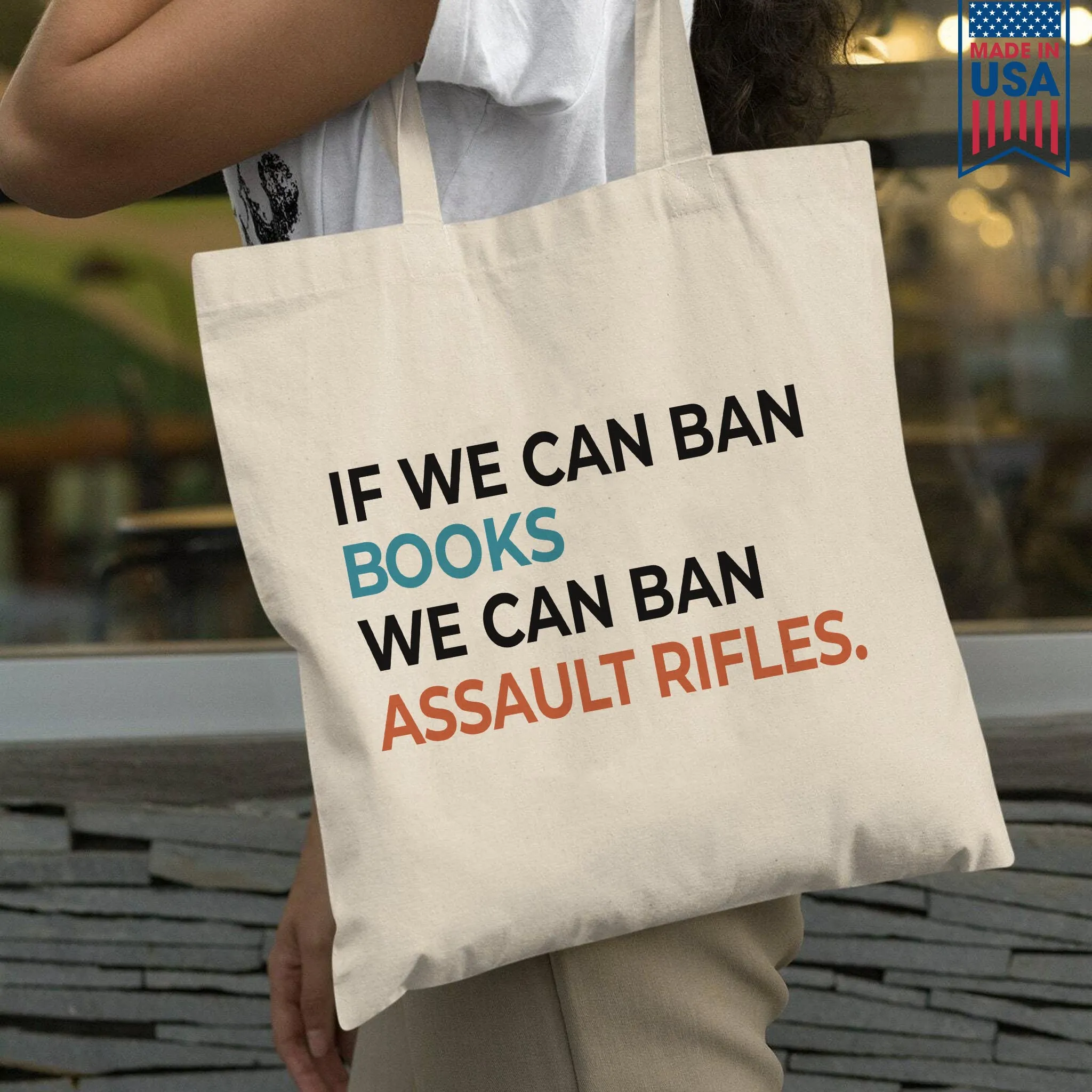 If We Can Ban Books We Can Ban Assault Rifles Book Lovers Gift TBW227