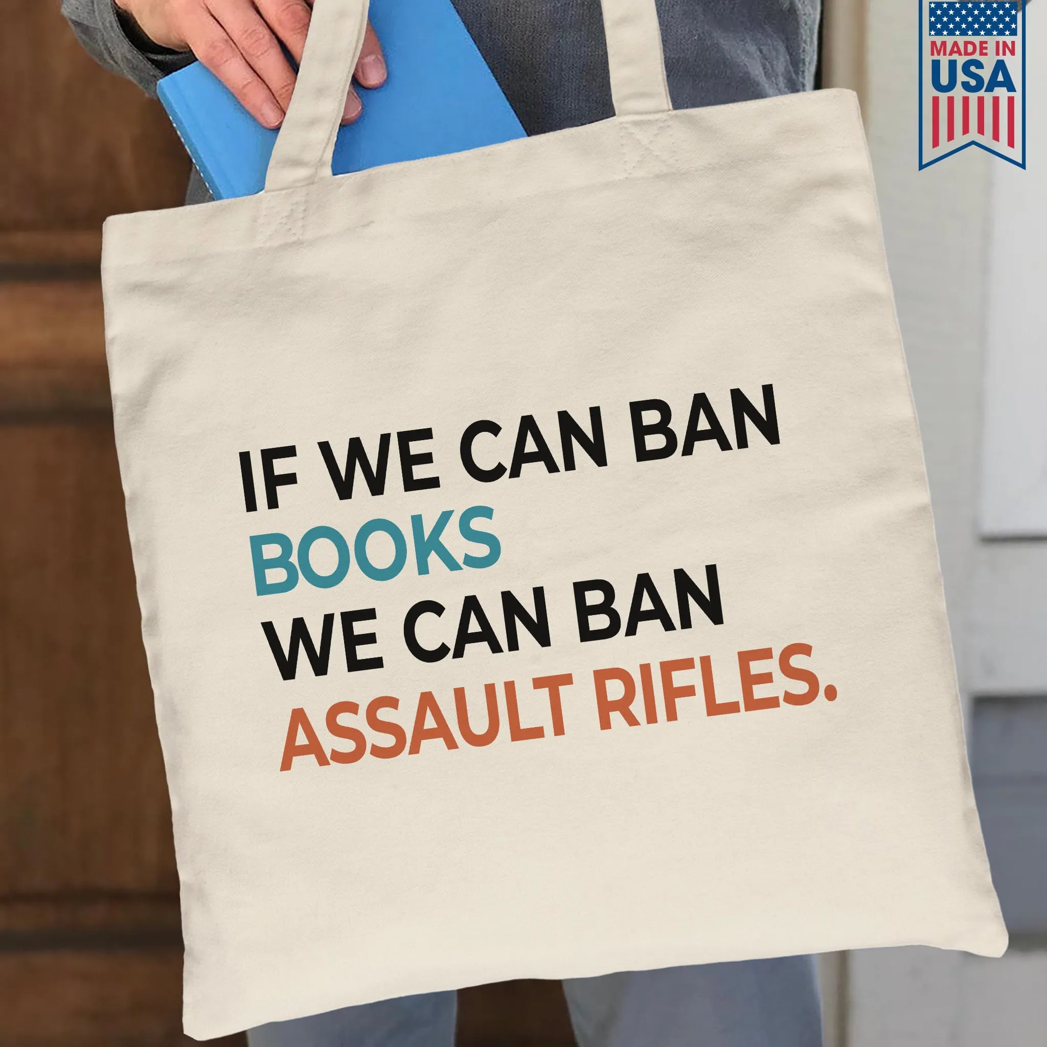 If We Can Ban Books We Can Ban Assault Rifles Book Lovers Gift TBW227