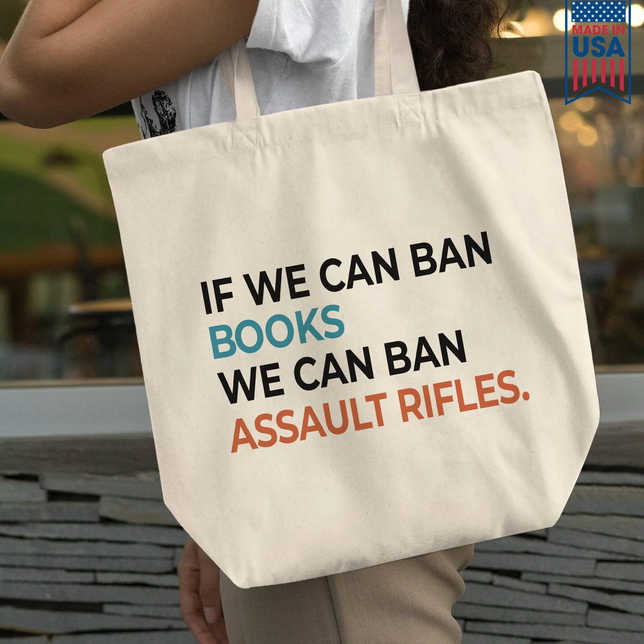If We Can Ban Books We Can Ban Assault Rifles Book Lovers Gift TBW227