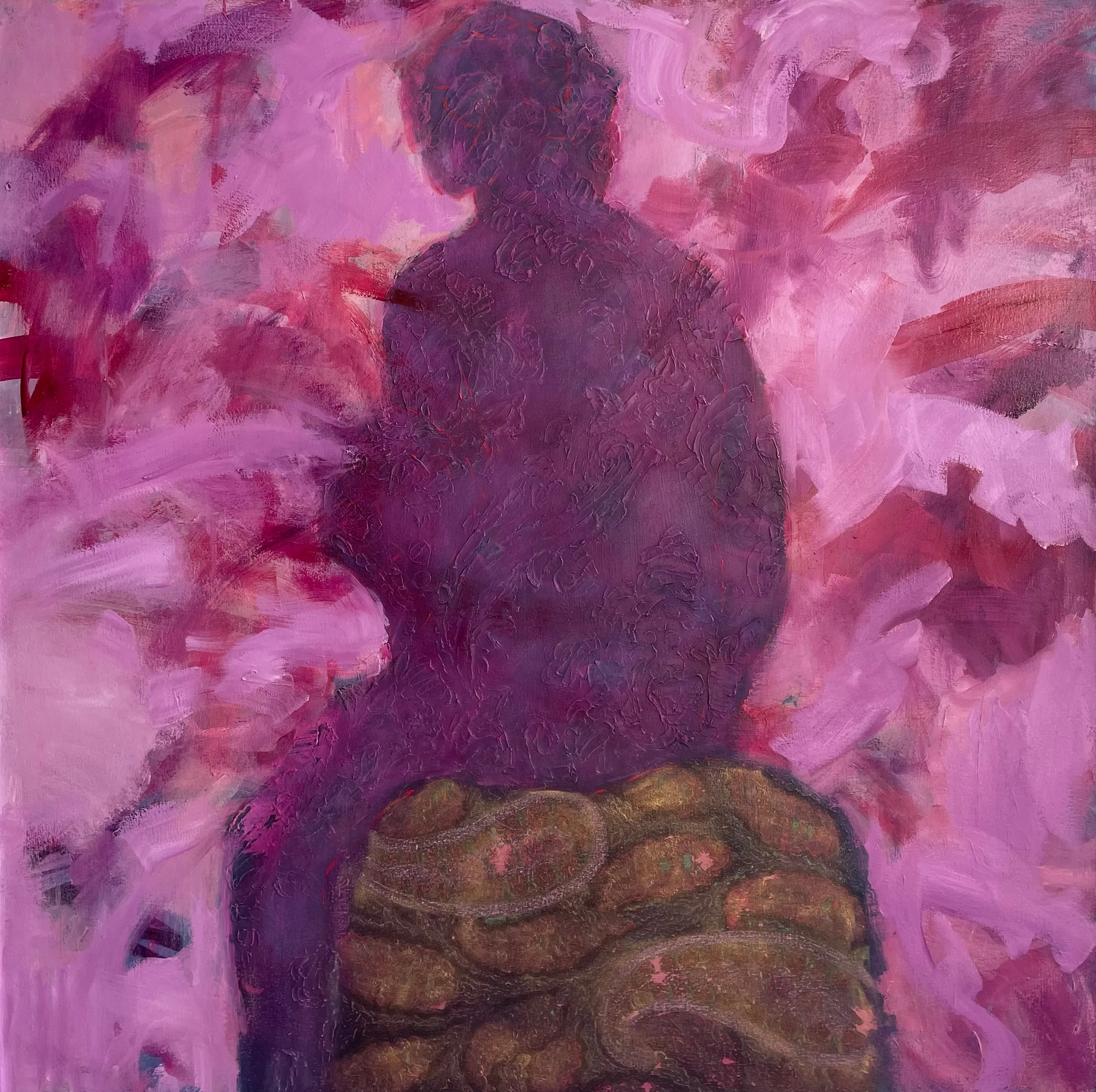 Ingres, Pink Painting by Lindsay Simons