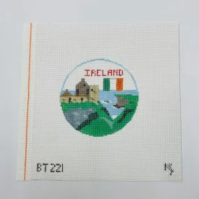 Ireland Travel Round Canvas
