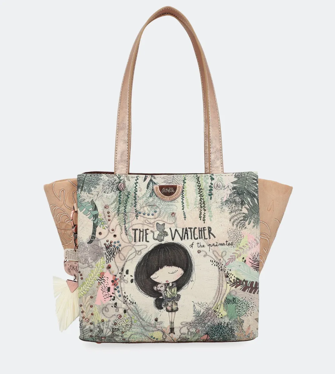 Jungle printed shopping bag