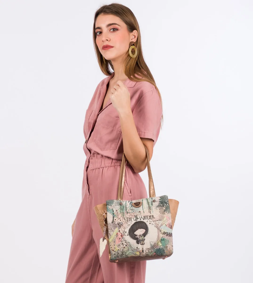 Jungle printed shopping bag