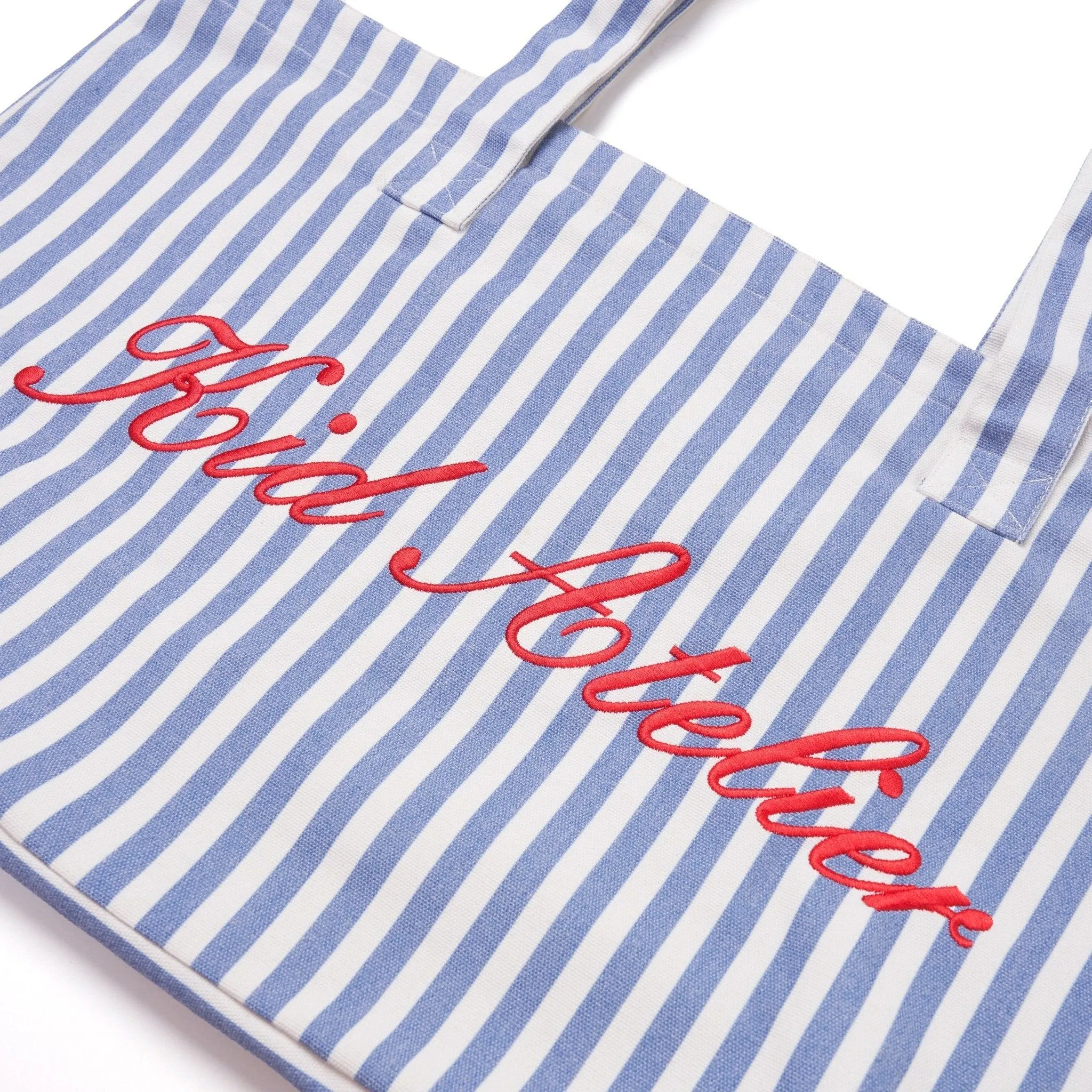 KA STRIPED TOTE - BLUE