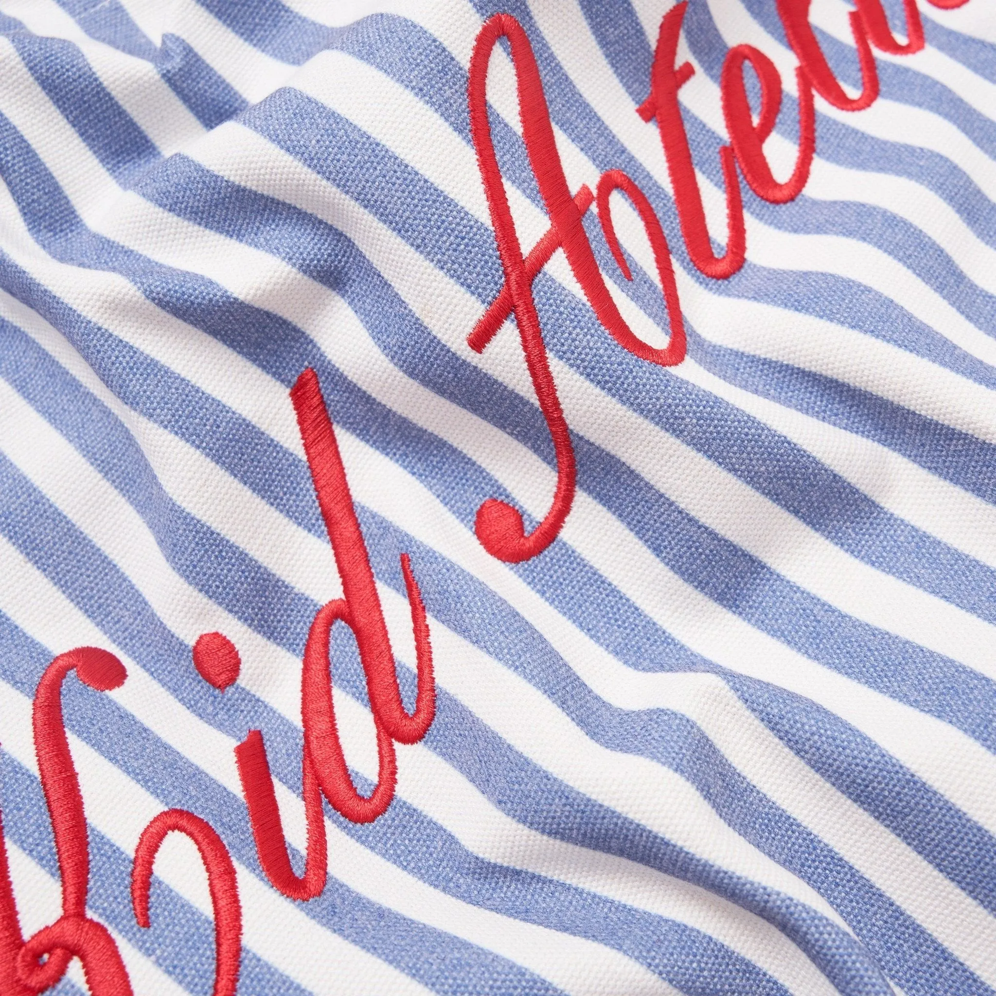 KA STRIPED TOTE - BLUE