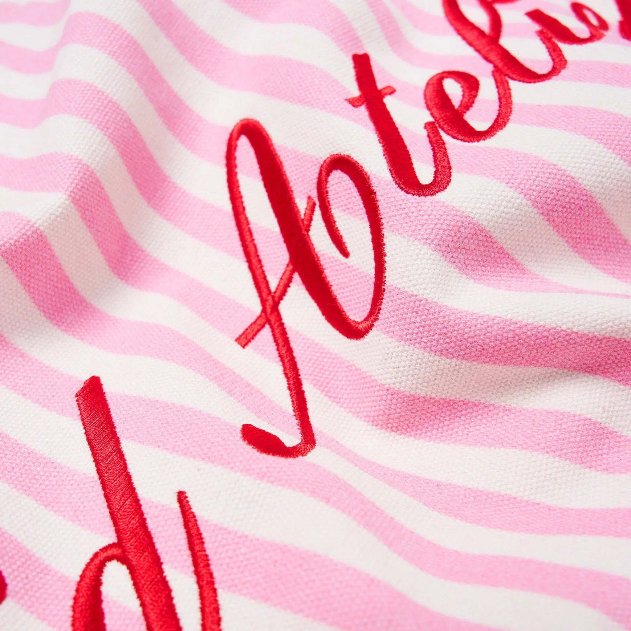 KA STRIPED TOTE - PINK